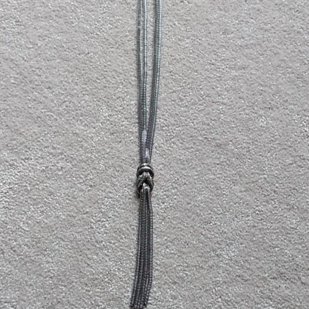 Pretty silver rope necklace
